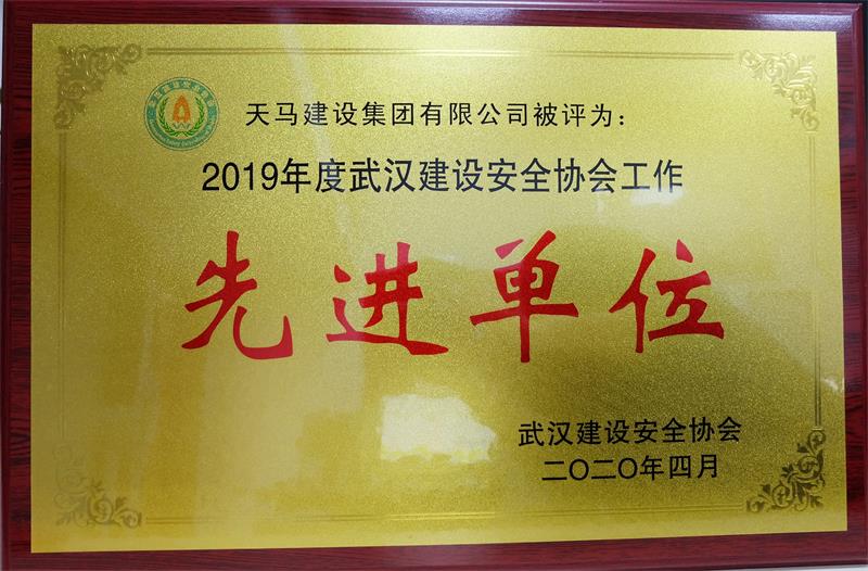 2019年度武漢建設(shè)安全協(xié)會(huì)工作先進(jìn)單位